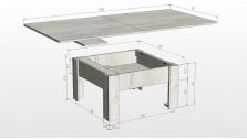 Стол-трансформер 3 положения
