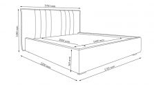 Акційне ліжко Люсі 1,6 м