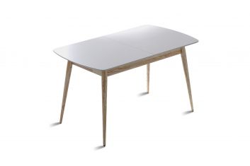 Стіл обідній ніжки натуральні під лаком